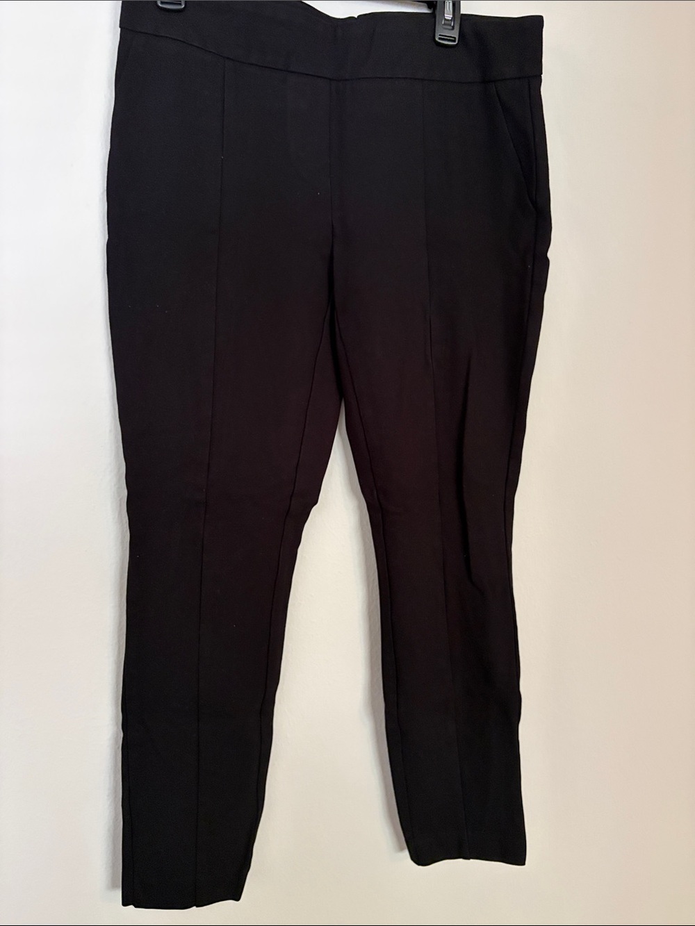 Hilary Radley Black Stretch Ponte Pants